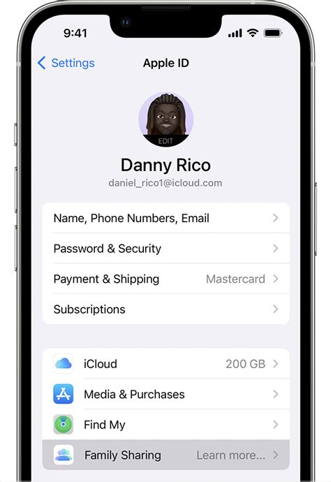 How do I separate my Apple ID from family?