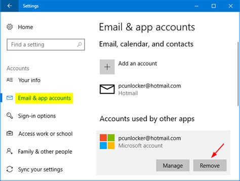 How do I separate two Microsoft accounts?