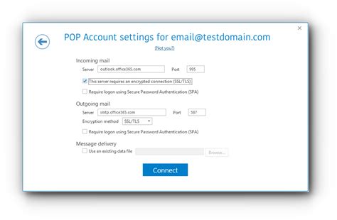 How do I set up POP3 in Outlook 365?