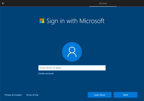 How do I set up a new computer with my Microsoft account?