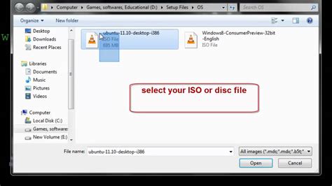 How do I set up an ISO file?
