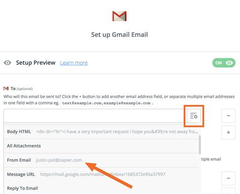 How do I set up email format in Gmail?