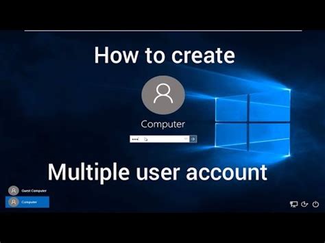 How do I set up multiple users on Windows?