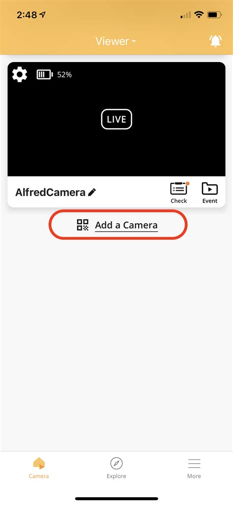 How do I share AlfredCamera?