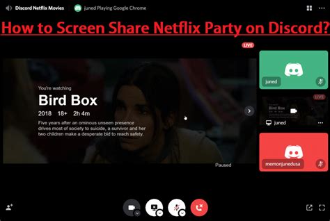 How do I share Netflix on Discord screen share?