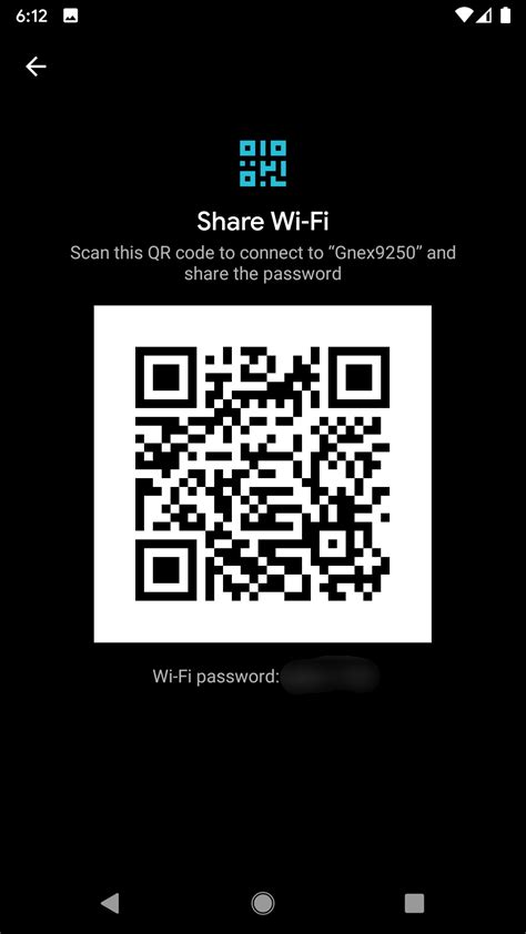 How do I share Wi-Fi password with QR code?