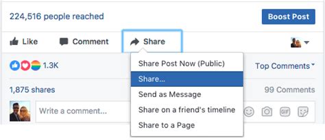 How do I share a Facebook post on Blogger?