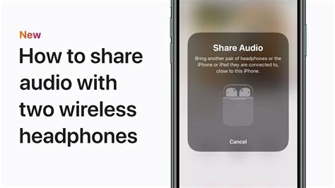 How do I share audio between two iPhones?
