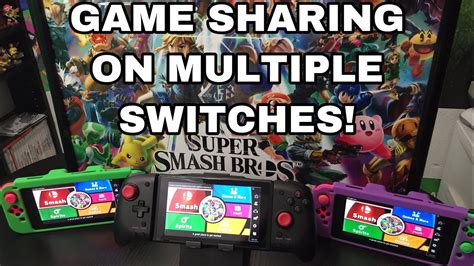 How do I share games on two switches?