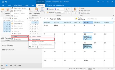 How do I share my Outlook calendar from Mac to PC?