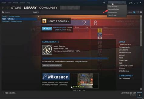 How do I share my library on Steam?
