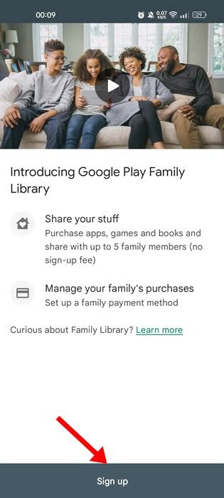 How do I share purchased apps with family?