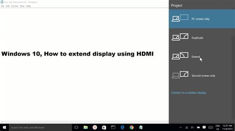 How do I show HDMI on Windows?