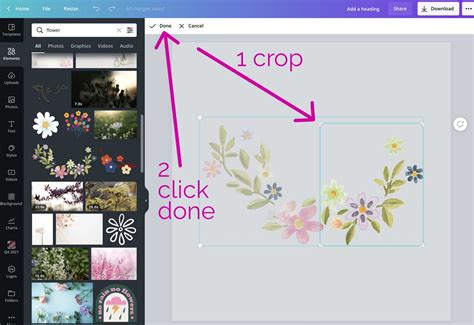 How do I show crop marks in Canva?