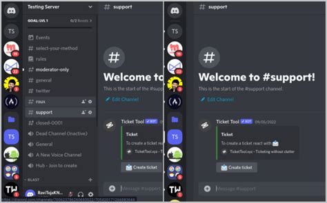 How do I show the side bar in Discord?