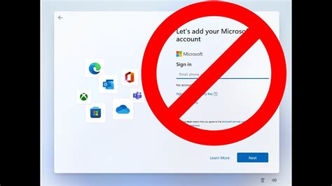 How do I skip add my Microsoft account on Windows 11?