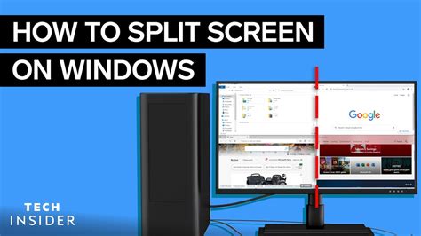 How do I split my screen into two monitors Windows 10?