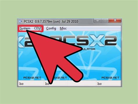 How do I start a game on PCSX2?