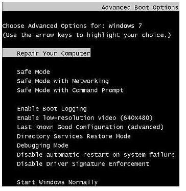 How do I start in Safe Mode without f8?