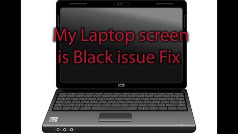 How do I start my HP laptop if the screen is black?