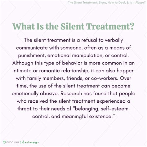 How do I start talking after silent treatment?