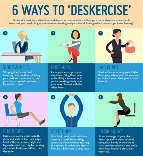 How do I stay fit while sitting at my desk?
