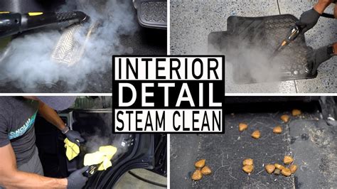 How do I steam clean my car interior?