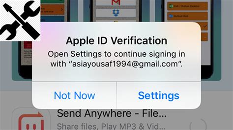 How do I stop Apple ID asking?