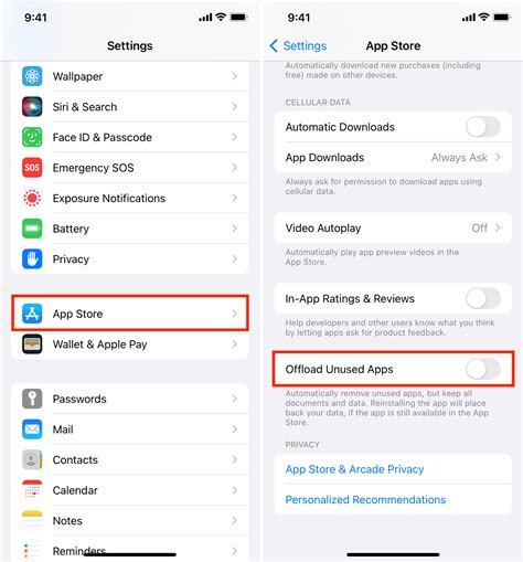 How do I stop Apple from deleting unused apps?