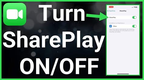 How do I stop FaceTime from starting SharePlay?