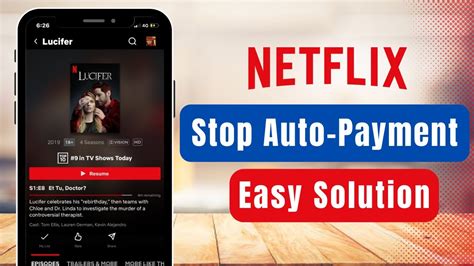 How do I stop Netflix from automatically paying?