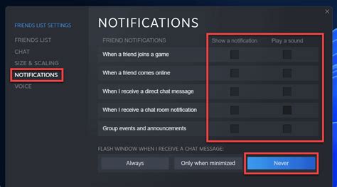 How do I stop Steam from notifying friends when I play a game?