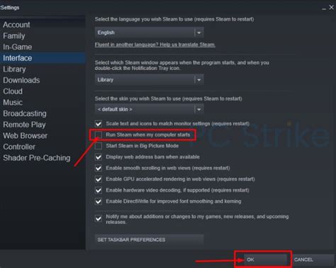 How do I stop Steam from popping up on startup?