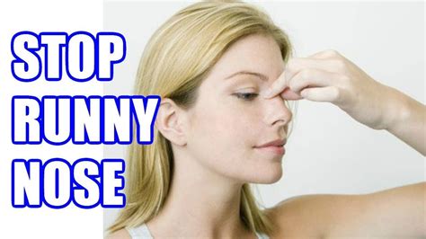 How do I stop a runny nose fast?