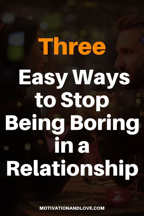How do I stop being a boring partner?