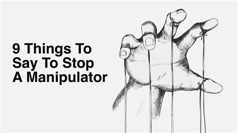 How do I stop being a manipulator?