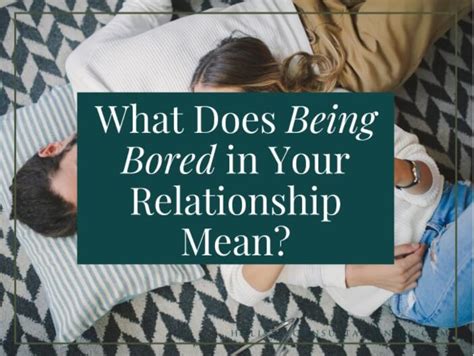 How do I stop being bored in a relationship?