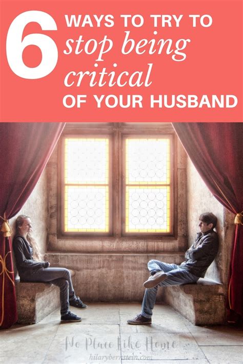 How do I stop being critical of my partner?