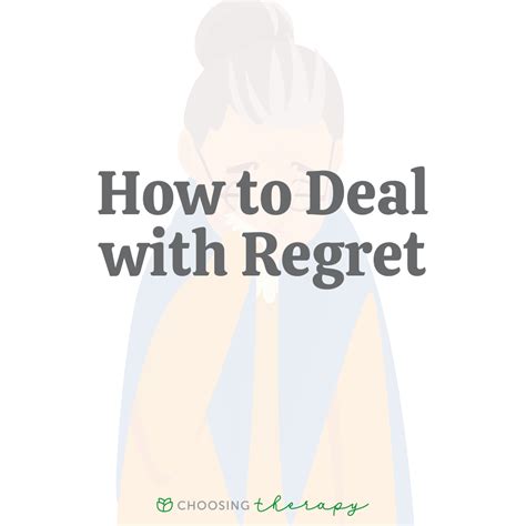 How do I stop deep regret?