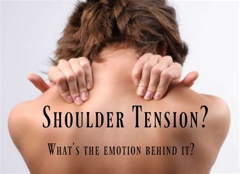 How do I stop holding tension in my shoulders?