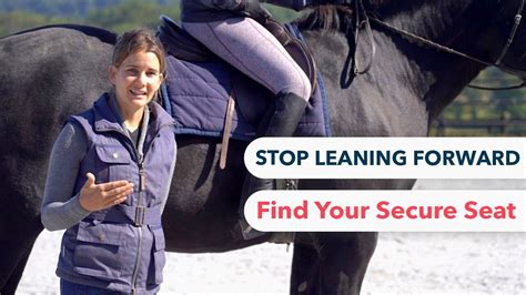 How do I stop leaning forward when trotting?