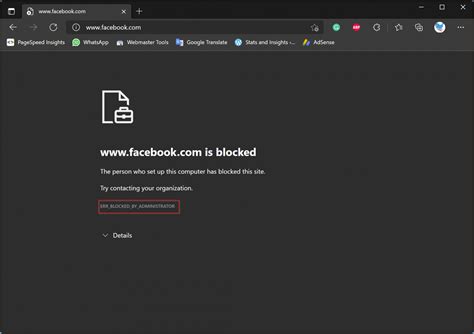 How do I stop my browser from blocking a website?