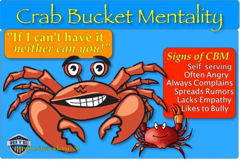 How do I stop my crab mentality?