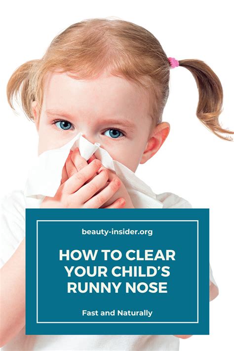 How do I stop my daughters runny nose?