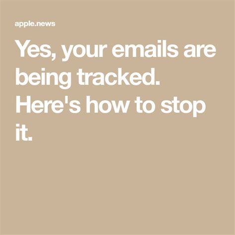 How do I stop my email from being tracked?