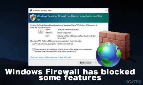 How do I stop my firewall from blocking?
