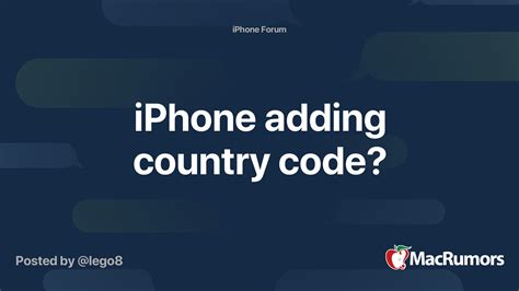 How do I stop my iPhone from adding country code?