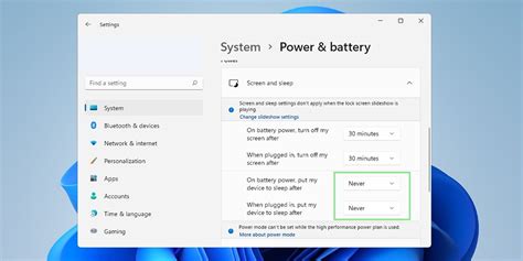 How do I stop my laptop from going to sleep Windows 11?