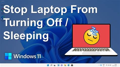 How do I stop my laptop from turning off after a few minutes?