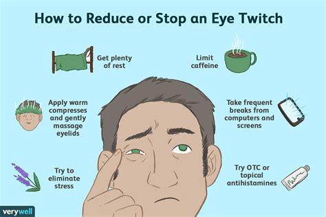 How do I stop my left eyebrow from twitching?